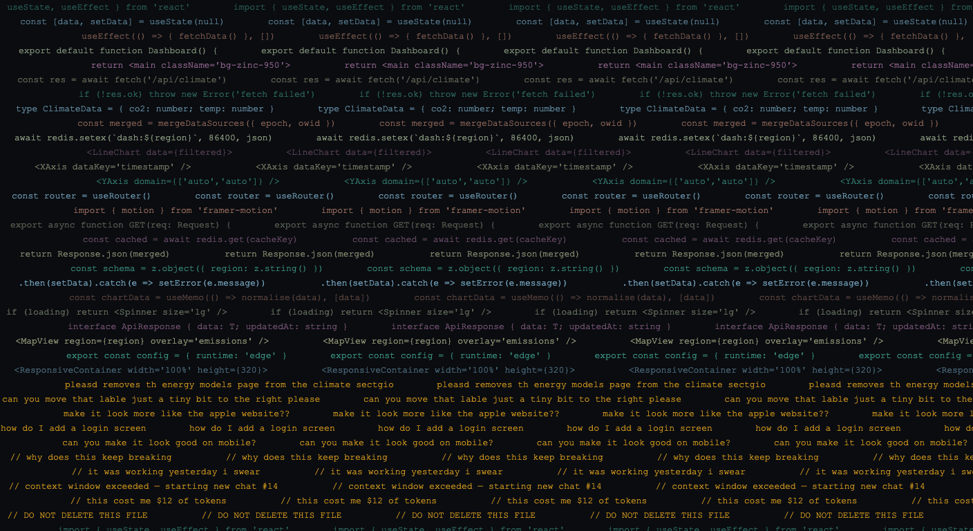 Cover Image for I Vibecoded a website. It only cost me my evenings, my sanity, and $120 of AI credits.
